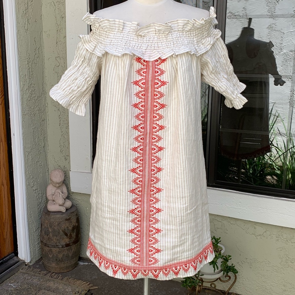 TJD The Jetset Diaries Embroidered Dress. Size M